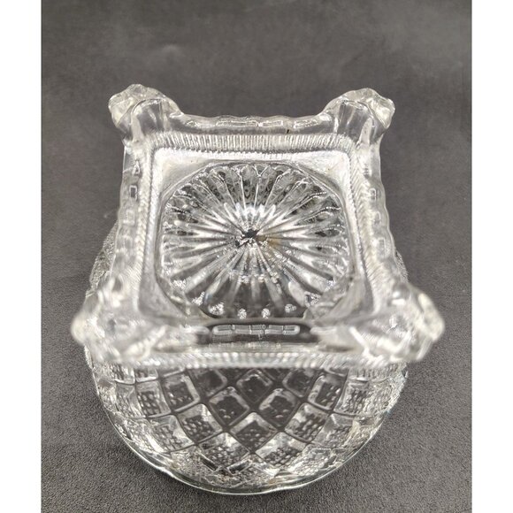 Salt Dip Cellars Fostoria & Wright Glass Bowls Vintage Footed Pedestal Lot of 2 - Picture 9 of 14